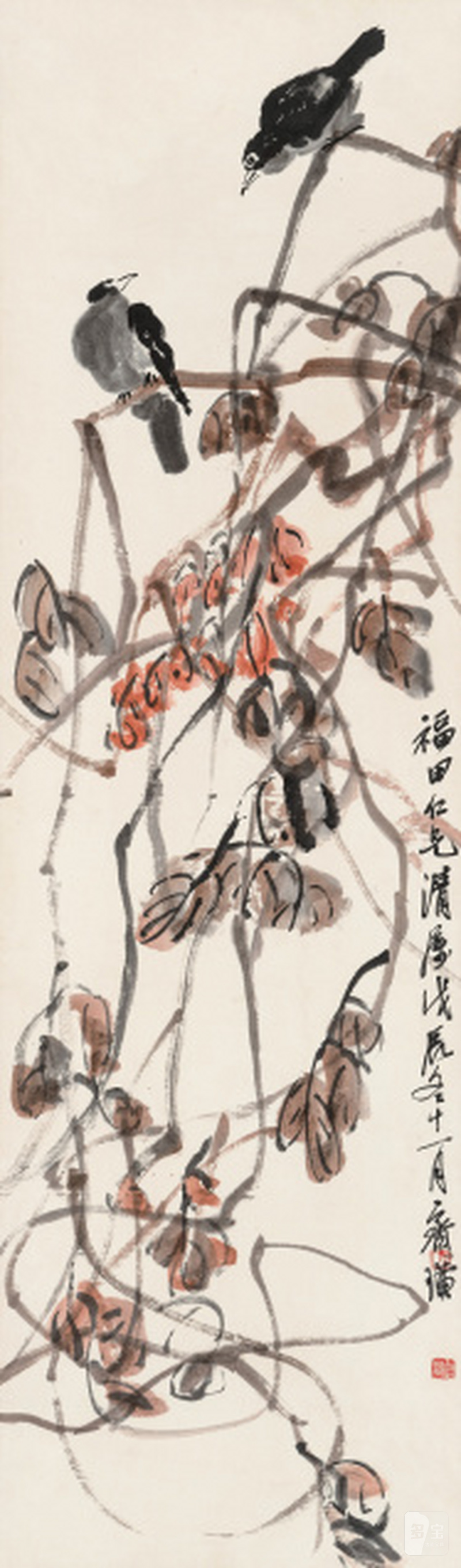 齐白石 1864-1957 秋声 - 图1